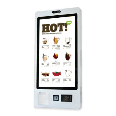 acheter Kiosque automatique d'écran tactile de bâti de mur de machine de kiosque de paiement de restaurant de 32 pouces online manufacture