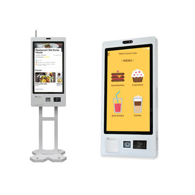 acheter Commander un kiosque automatique en libre-service, imprimante de billets, lecteur de cartes, paiement, kiosque à écran tactile avec lecteur de codes à barres, point de vente pour restaurant online manufacture
