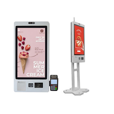 acheter Le centre commercial de 32 pouces a automatisé le scanner de code QR d'imprimante de kiosque de Digital d'écran tactile de machine de caisse online manufacture