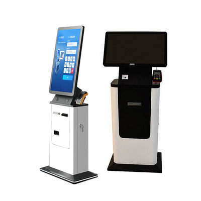 acheter 32 pouces Kiosque de libre-service distributeur de carte d'épargne Accepteur d'argent QR Code Scanner de passeport Hôtel chèque de paiement SDK Facial online manufacture