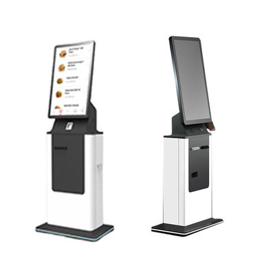 acheter Kiosque d'enregistrement en libre-Service pour hôtel, écran tactile de 27 à 32 pouces, SDK, Scanner de passeport, distributeur de cartes, imprimante de billets, kiosque de paiement online manufacture