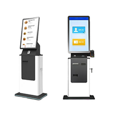 acheter Check-in Kiosque en libre-service Scanner de passeport carte d'embarquement Impression de terminal plancher debout Android Kiosque de paiement en espèces online manufacture