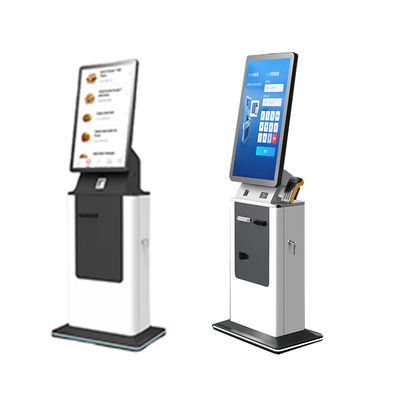 acheter Écran tactile LCD 27 32 pouces Kiosque de paiement en libre-service Accepteur de cash Dispenser de carte Passeport Scanner Hôtel vérifier dans le kiosque online manufacture