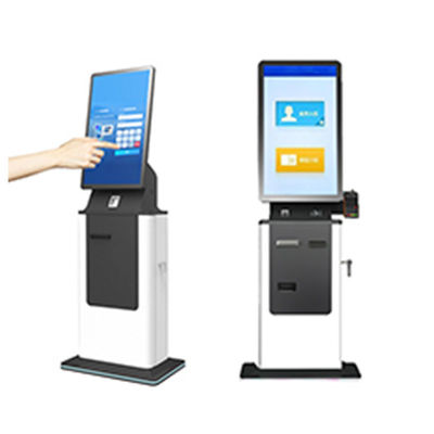 acheter Distributeur de cartes en libre-Service, 27/32 pouces, pour hôtels, hôpitaux, chèques, Scanner de passeport, imprimante de billets, accepteur d'argent, kiosque de paiement SDK online manufacture