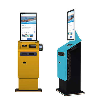 acheter 32 pouces sur le sol intérieur PC interactif avec écran tactile Kiosque de paiement Android POS Self Cash Recycle Imprimante Scanner online manufacture