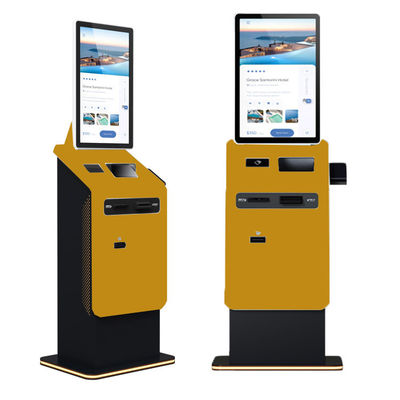 acheter Écran tactile debout 27 32 pouces distributeur automatique de billets de monnaie recycleur de pièces Android Accepteur de factures imprimante terminal de kiosque de paiement online manufacture