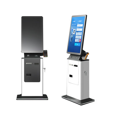 acheter Borne libre-service d'enregistrement à l'hôtel avec paiement en espèces, scanner de passeport et impression de carte d'embarquement online manufacture