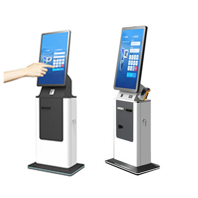 acheter 27 32 Inch Floor Standing Touch Screen Self Cash Dispenser Coin Recycler Android Bill Acceptor Printer Payment Kiosk Terminal online manufacture