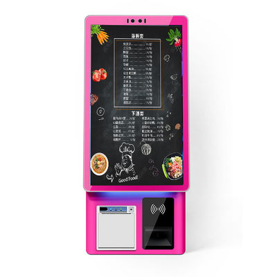 acheter 21.5 Inch Desktop Touch Self Service Ordering Kiosk Receipt Printing Card Reader Card Reader Scanning Cashless Payment Kiosk online manufacture