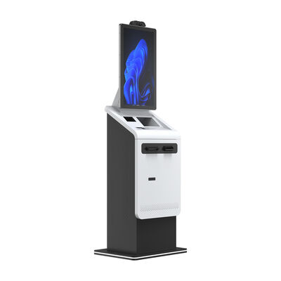 acheter Borne de paiement en libre-service avec accepteur et distributeur de pièces, technologie d'écran tactile avec SDK et lecteur de codes-barres, terminal de paiement intérieur online manufacture