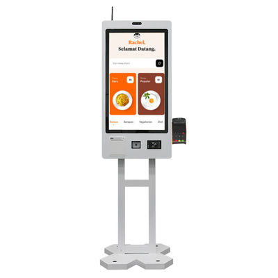 Kiosque d'auto-service Kfc de scanner de code barres de machine de distribution de billet de commande d'individu