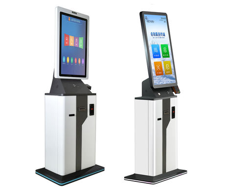 Écran tactile de kiosque d'enregistrement au sol