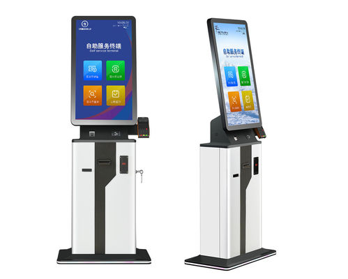 Contrôle d'individu de lecteur de NFC dans le kiosque d'ordre d'individu de place d'affichage à cristaux liquides d'écran tactile de billet de kiosque