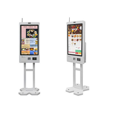 Borne de commande en libre-service personnalisée avec écran tactile 21,5 pouces, support mural, ordinateur tout-en-un, borne de paiement tactile pour restaurant
