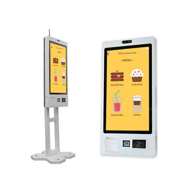 Kiosque de commande automatique Écran tactile Android Restaurant Système de paiement de commande alimentaire Receveur d'imprimante Caisse automatique Kiosque