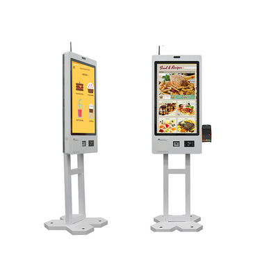 Kiosque de commande en direct au restaurant Numéro de commande au guichet en espèces Kiosque d'information mural