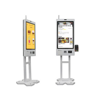 Automate à guichet automatique pour les commandes de restaurants avec installation debout au sol