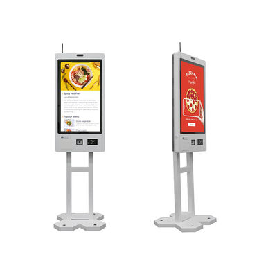 Monté sur le mur / au sol Autoservices debout Commande Kiosque Capacitive Touch Pour Restaurant