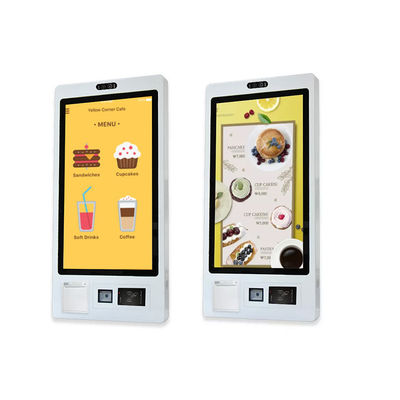 Kiosque en libre-service du supermarché Écran tactile LCD flexible et intuitif avec lecteur de cartes
