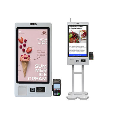 Système de commande interactif d'écran tactile de contrôle de paiement de kiosque d'écran tactile de fenêtre