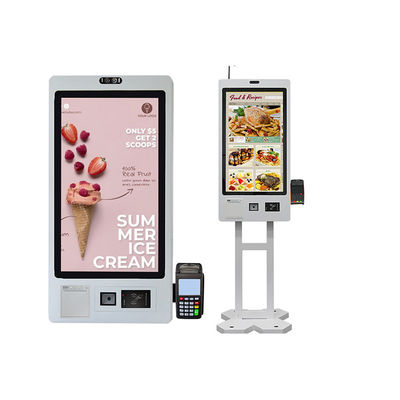McDonald'S Restaurant imprimante thermique verticale d'écran tactile de kiosque d'écran tactile d'affichage à cristaux liquides de 32 pouces