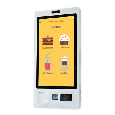 Paiement de point de vente de menu de kiosque d'écran tactile de Win de restaurant de libre service Commande de nourriture