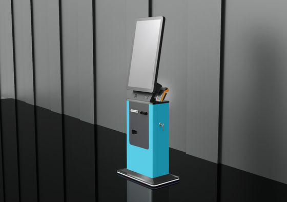 Crtly 32 en écran tactile vertical Qr Scanner Self Service Paiement en espèces Kiosque Hôtel Check In Kiosque