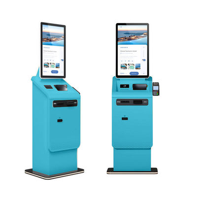 Kiosque de libre-service Interactif avec écran tactile Accepteur de billets de change Kiosque de paiement en libre-service