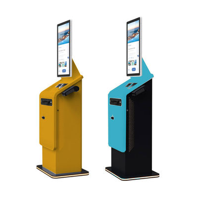 Parking de lavage de voiture Hôtel Aéroport Banque Centre commercial Self-service Monnaie facture en espèces Recycleur de paiement Kiosque Terminal avec scanner d'imprimante A4