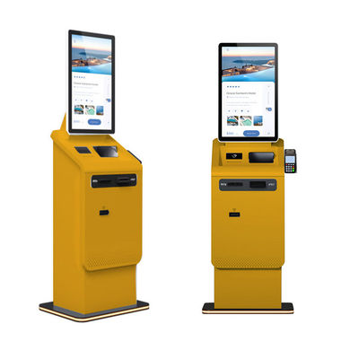 Kiosque de paiement automatique distributeur de cartes enregistreur de trésorerie numérisation de devises de change de paiement Kiosque machine avec lecteur de passeport