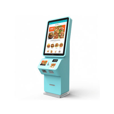 Kiosque de libre-service de 27 pouces avec lecteur de carte NFC et 10 points de contact pour des paiements sécurisés