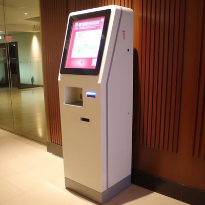 le service interactif d'individu de 23 pouces vérifient dans l'imprimante thermique d'écran tactile de kiosque