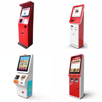 File d'attente d'écran tactile étiquetant le kiosque de billet de service d'individu de distributeur automatique