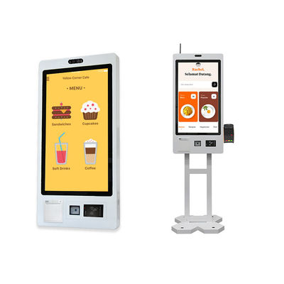 Kiosque automatique de service relié par Ethernet avec des paiements de commande de carte de paiement de kiosques d'individu de scanner de code barres