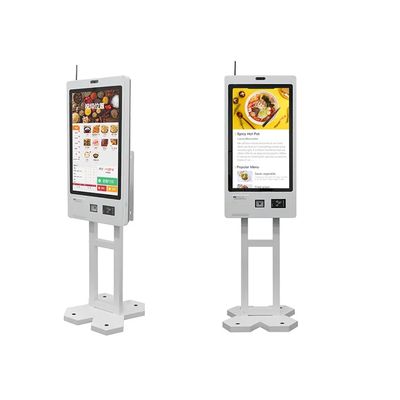 23.8 INCH Supermarché Self-Checkout Kiosque avec l'impression de billets et lecteur RFID