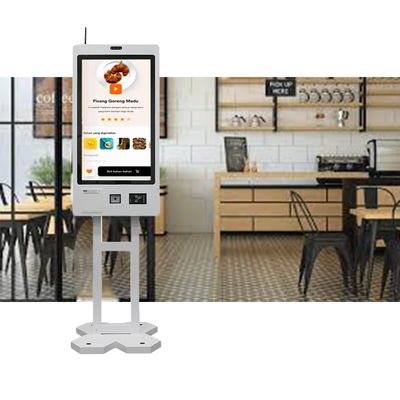 Kiosque d'auto-commande à l'intérieur doté d'un toucher capacitif à 10 points - système d'exploitation Android/Win7/8/10