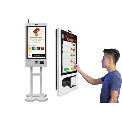 Kiosque de paiement à écran tactile avec distributeur de cartes en option