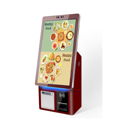 Kiosque de commande de restaurant convivial avec 10 points tactiles et système d'exploitation Android