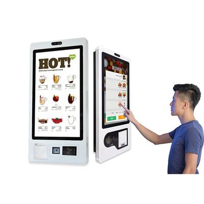 Kiosque de libre-service à 10 points touchant pour l'impression de billets et code QR facultatif