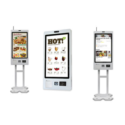 Kiosque de commande en libre-service avec imprimante de billets / scanner QR