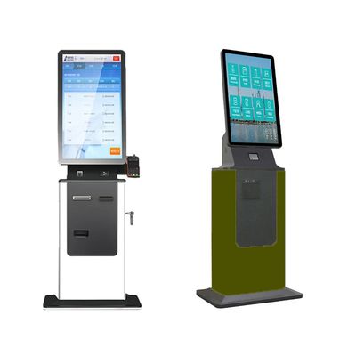 Logo personnalisé Vérifiez dans le kiosque boîtier métallique panneau en verre durci carte de lecteur électrique
