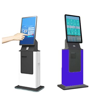 Installation verticale dans le kiosque avec logo personnalisé et écran tactile capacitif