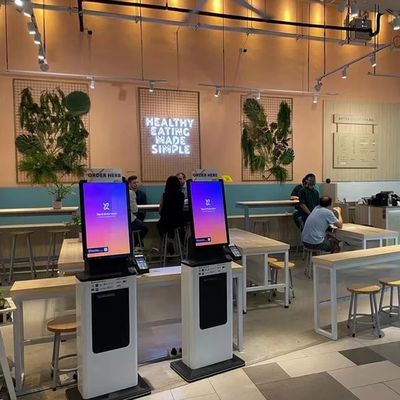 Kiosque de stationnement sécurisé avec accès biométrique aux paiements en espèces/crédit/débit et connectivité Wi-Fi/Ethernet