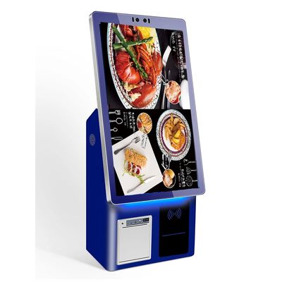 Kiosque de commande personnalisable avec imprimante de billets et scanner pour les restaurants