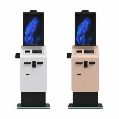 Self Service Card Reader Cash Payment Kiosk Terminal Android Touch Screen Currency Exchange Payment Kiosk with A4 Printer